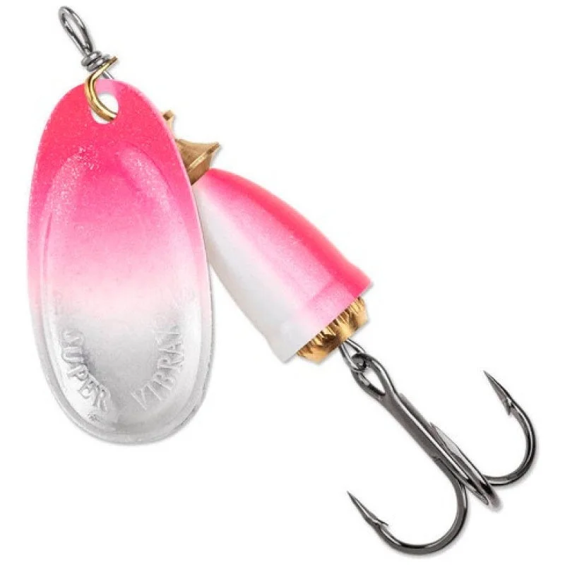 Fishing reel custom handle-Blue Fox Classic Vibrax Northern Lights, Pink Pearl UV