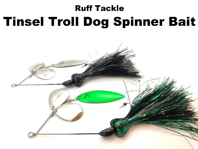 Fishing hook barbed-Ruff Tackle - Original Tinsel Troll Dog Spinner Bait