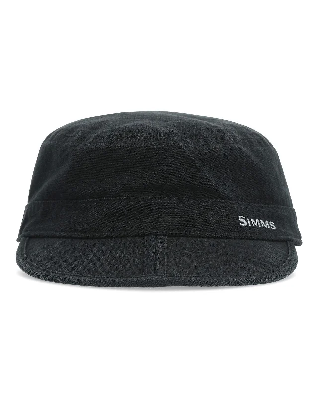 Fishing tackle travel case-Simms Cadet Cap Black