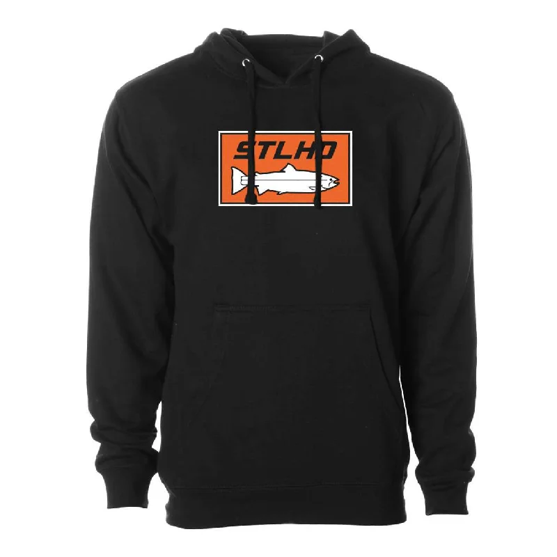 Fishing bait storage cooler-STLHD Men's Standard Logo Black Standard Hoodie