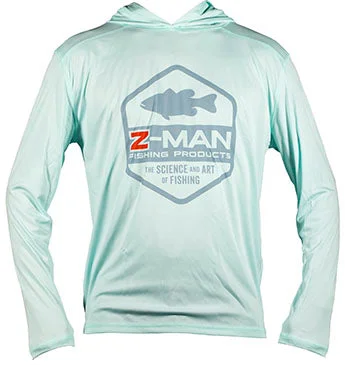 Fishing bait bucket-Z-Man Bass Logo Tech HoodieZ