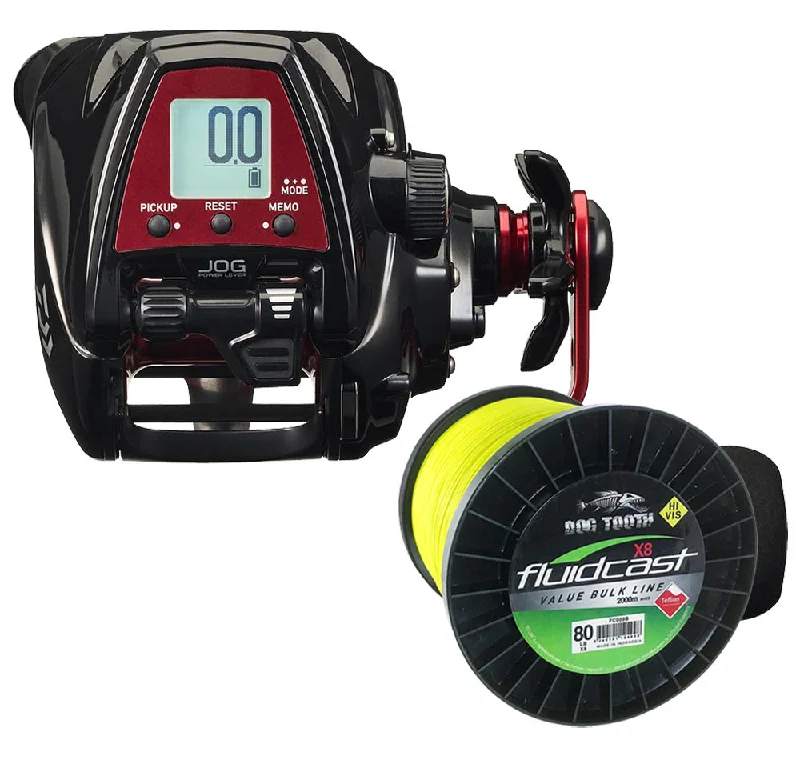 Fishing rod mount-Daiwa 23 Leobritz Electric Reel with Line