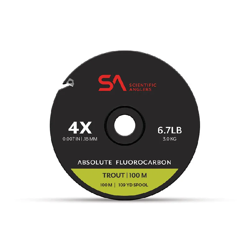 Fishing tackle rack-SA Absolute Trout Fluorocarbon Tippet,  100m 3X