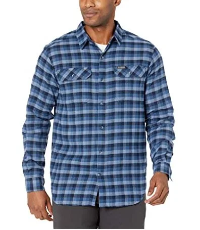 Fishing hook strong-Mens Flare Gun Stretch Flannel Shirt