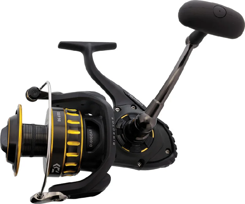 Fishing hook sharpener-Daiwa BG 6500 Black & Yellow 48.7" Spinning Fishing Reel BG6500