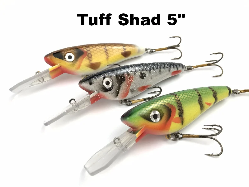 Fishing rod bag portable-Tuff Shad 5" Tuff Shad