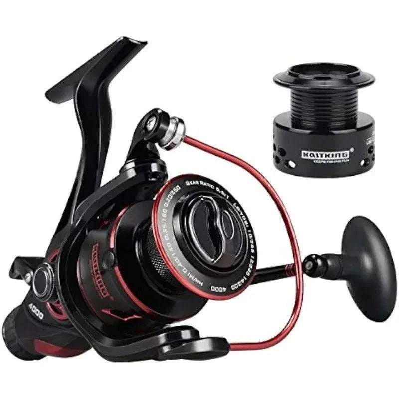 Fishing reel low profile-KastKing Sharky Baitfeeder III Spinning Reel