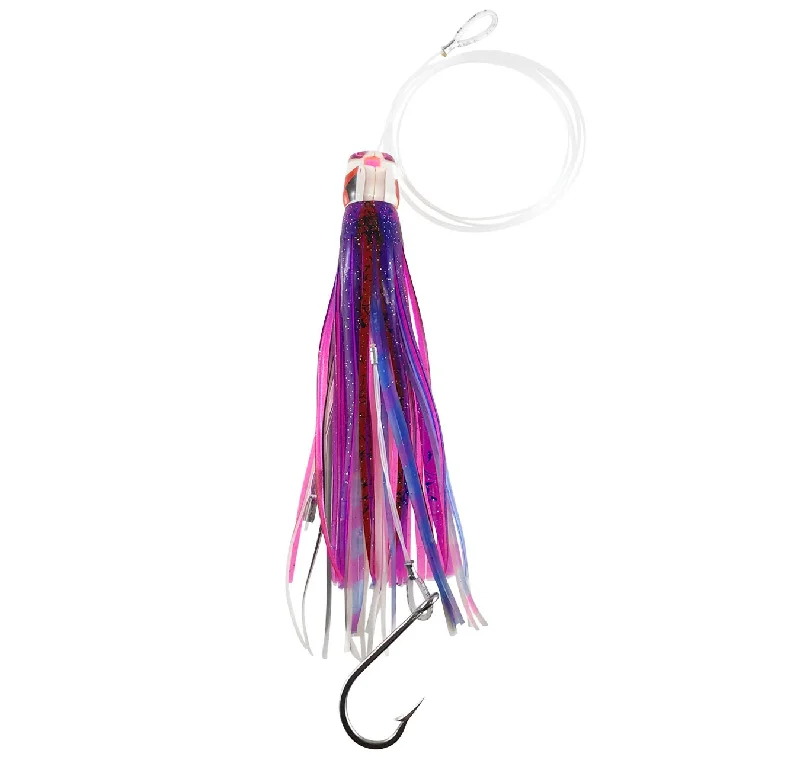 Fishing line shock resistant-Buku Hard Head 8.5" Skirted Lure Col Kaleido (Rigged)