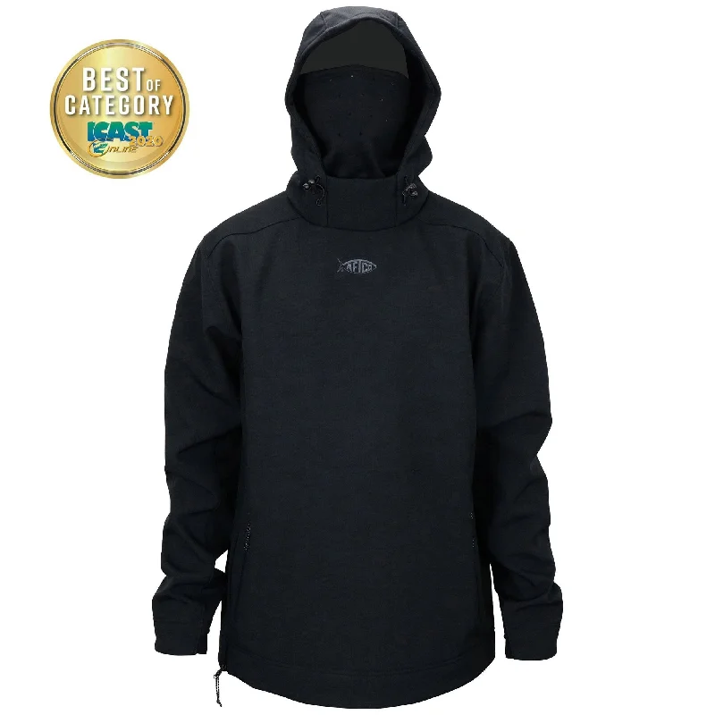 Fishing rod length options-Aftco Reaper Softshell Pullover