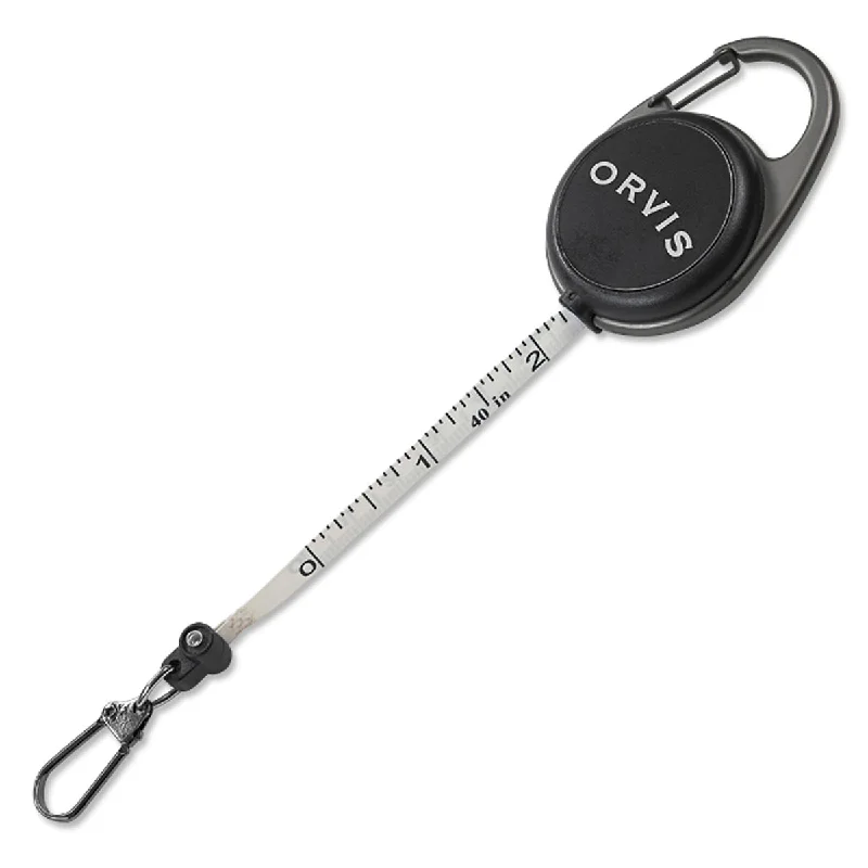 Fishing lure collection-Black Nickel Carabiner Tape Measure Zinger Combo